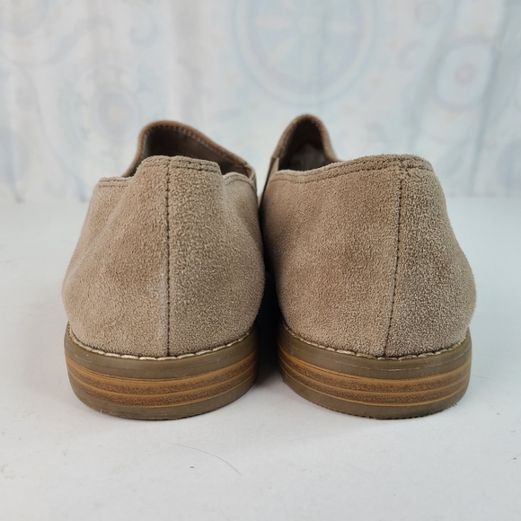 Franco Sarto Pardon tan suede leather slip-on loafers women's size 10 - Picture 9 of 12